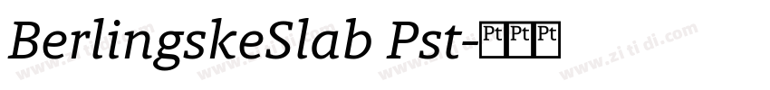 BerlingskeSlab Pst字体转换